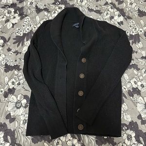 Tommy Hilfiger Black Knit Long Sleeve Cardigan - Size XS